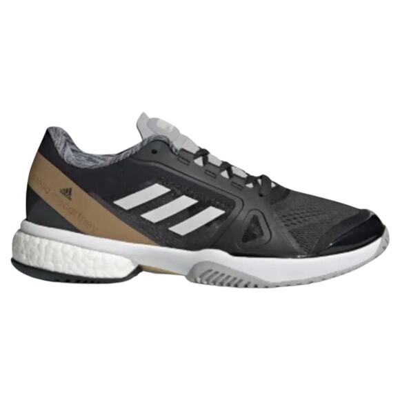 Adidas Stella Mccartney Barricade Boost Tennis Shoes Carbon White Gold 6.5 - Picture 1 of 7